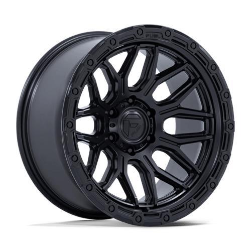 FC881 SURGE MATTE BLACK W/ GLOSS BLACK LIP 9x17 5/127 ET-12 CB71,5 60°