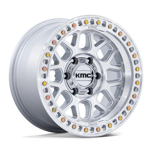 KM549 GRS GLOSS SILVER W/ MACHINED FACE 9x17 5/127 ET0 CB71,5 60°