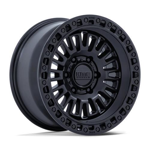 KM554 AZTEC MATTE BLACK W/ GLOSS BLACK LIP 8,5x17 6/114,3 ET25 CB66,1 60°