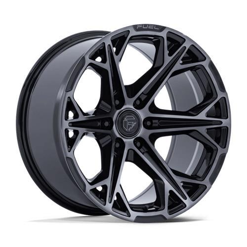FC886 HAMMERHEAD GLOSS BLACK DARK TINTED CLEAR 10x22 6/135 ET-18 CB87,1 60°