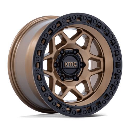 KM553 TORX MATTE BRONZE W GLOSS BLACK LIP 8,5x17 6/135 ET0 CB87,1 60°