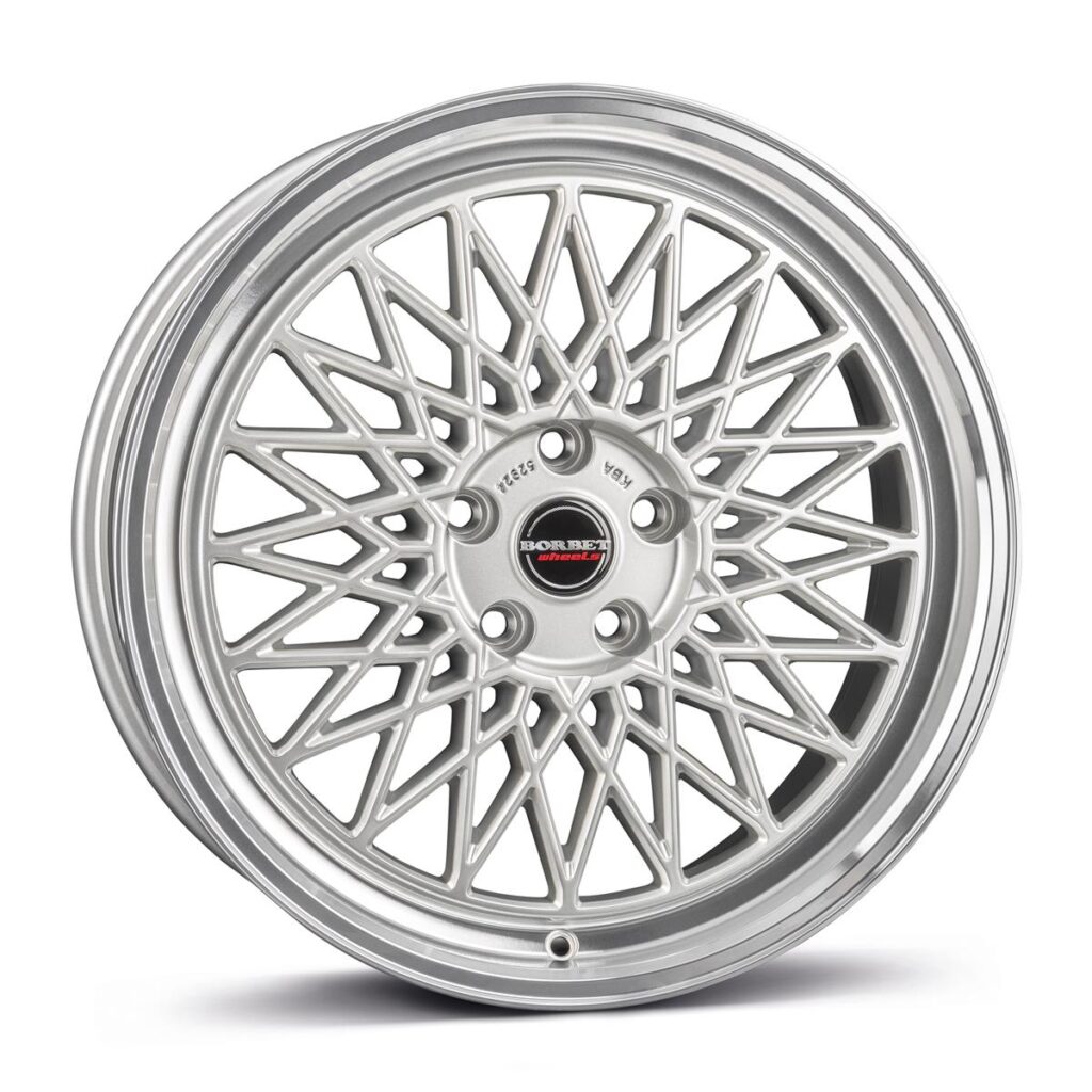 BORBET B Silv Rim Pol 7x17 4/108 ET38 CB63,4 60°