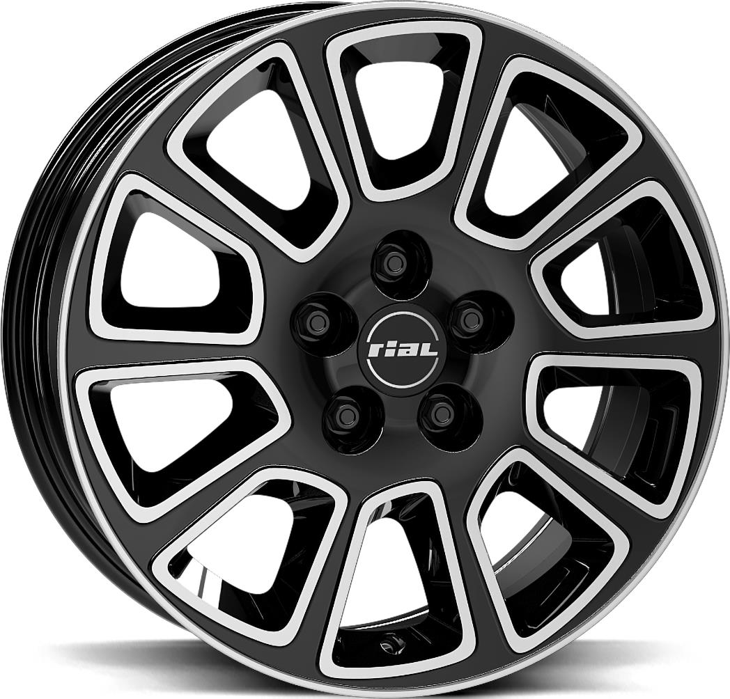 RIAL Transporter 2 Diam Black Pol 6x15 5/118 ET68 CB71,1 60°