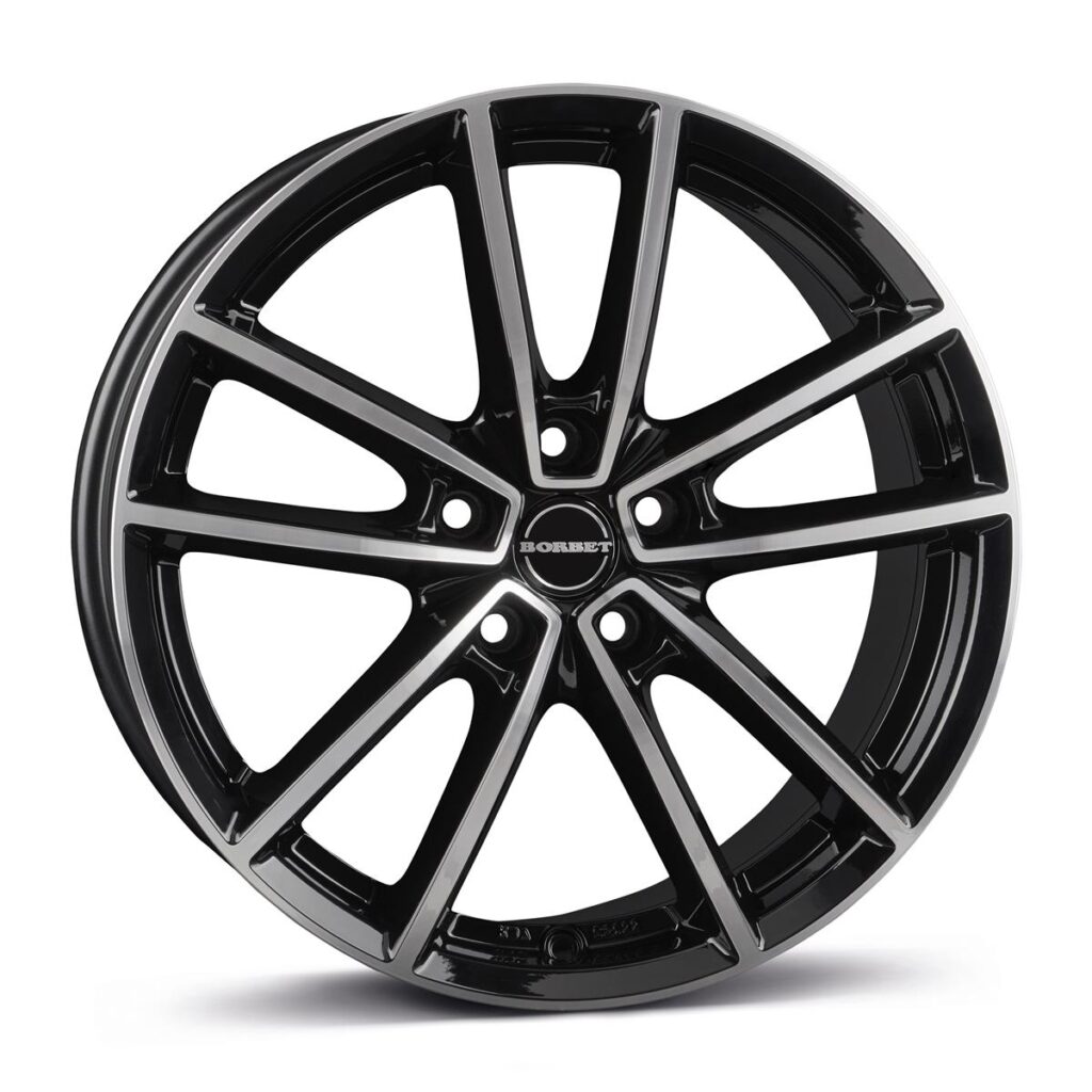 BORBET W Black Pol Gloss 7x17 5/112 ET44 CB66,5