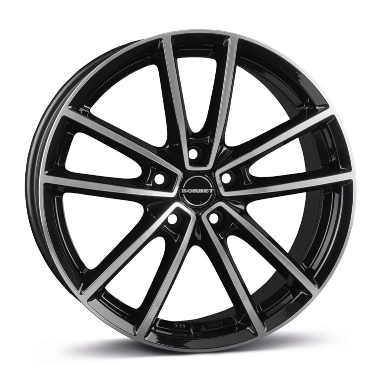BORBET W Black Pol Gloss 7x17 5/112 ET44 CB66,5