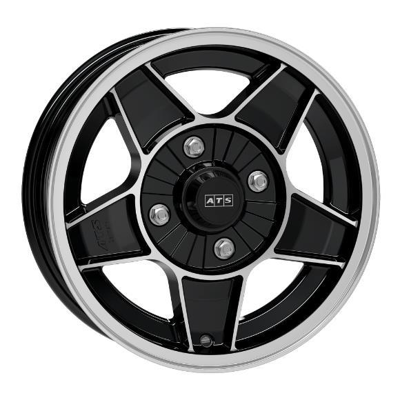 CLASSIC Gloss Black Polished 7x13 4/100 ET20 60°