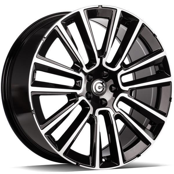 Knockout Black Front Polished 8x19 5/108 ET42 CB67,1 60°