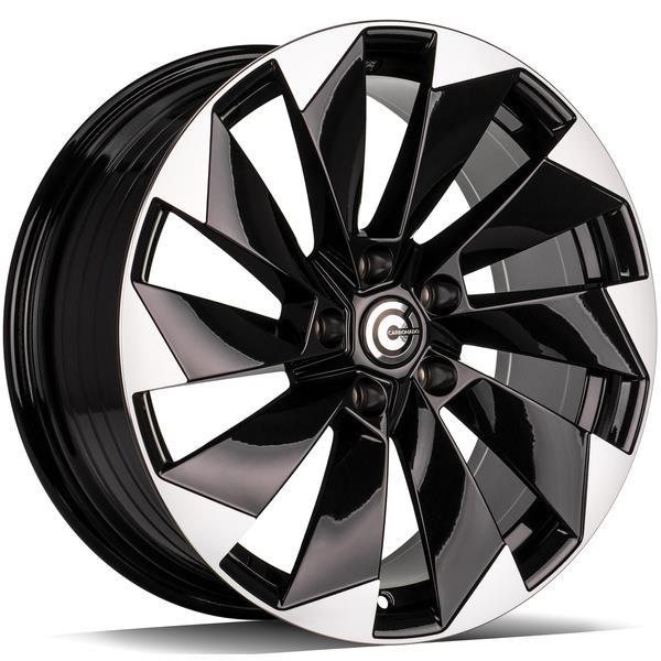 Mask Black Front Polished 8x18 5/112 ET40 CB57,1 60°