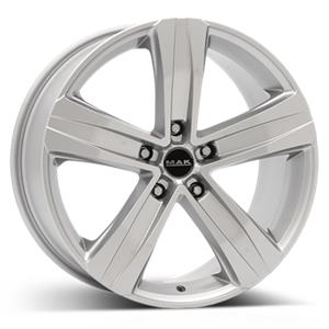 MAK Stone 5 Silver 7x17 5/112 ET55 CB66,6 R14