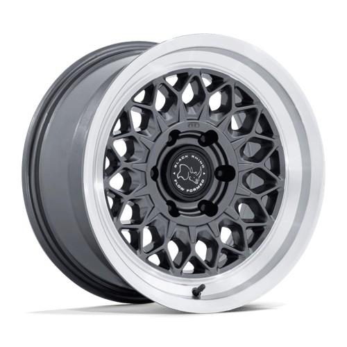 BR034 GRAZ GLOSS GUNMETAL W/ MACHINED LIP 8,5x17 6/139,7 ET0 CB106.1 60°