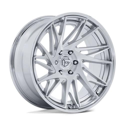 FC405 DYNAMO GLOSS SILVER W/ CHROME LIP & BRUSHED 10x20 6/139,7 ET-18 CB106.1 60°