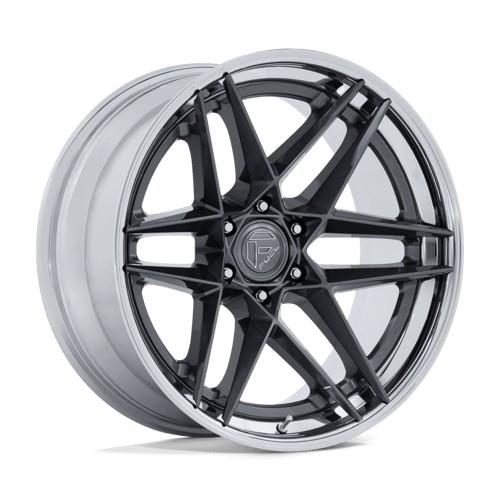 FC408 FLIGHT GLOSS GUNMETAL W/ CHROME LIP 10x20 6/139,7 ET-18 CB106.1 60°