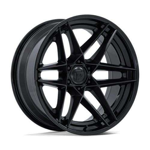 FC408 FLIGHT MATTE BLACK W/ GLOSS BLACK LIP 10x20 6/135 ET-18 CB87.1 60°