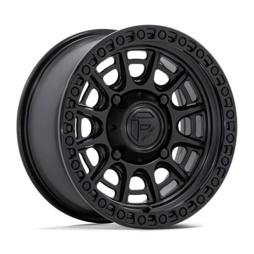 FV832 CYCLE UTV MATTE BLACK W/ GLOSS BLACK LIP 7x15 4/156 ET10 CB115.1 60°