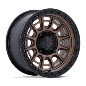 FV832 CYCLE UTV MATTE BRONZE W/ MATTE BLACK LIP 7x15 4/156 ET10 CB115.1 60°