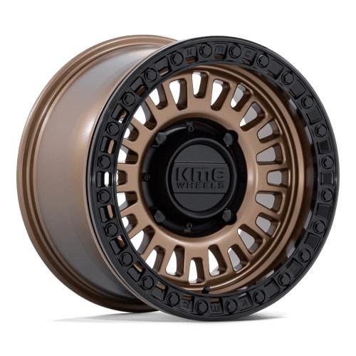 KS242 AZTEC UTV BEADLOCK MATTE BRONZE W/ MATTE BLA 10x15 4/156 ET0 CB115.1 60°