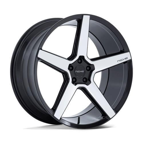 NC283 MODENA GLOSS BLACK MACHINED 10,5x20 5/115 ET18 CB72.6 60°