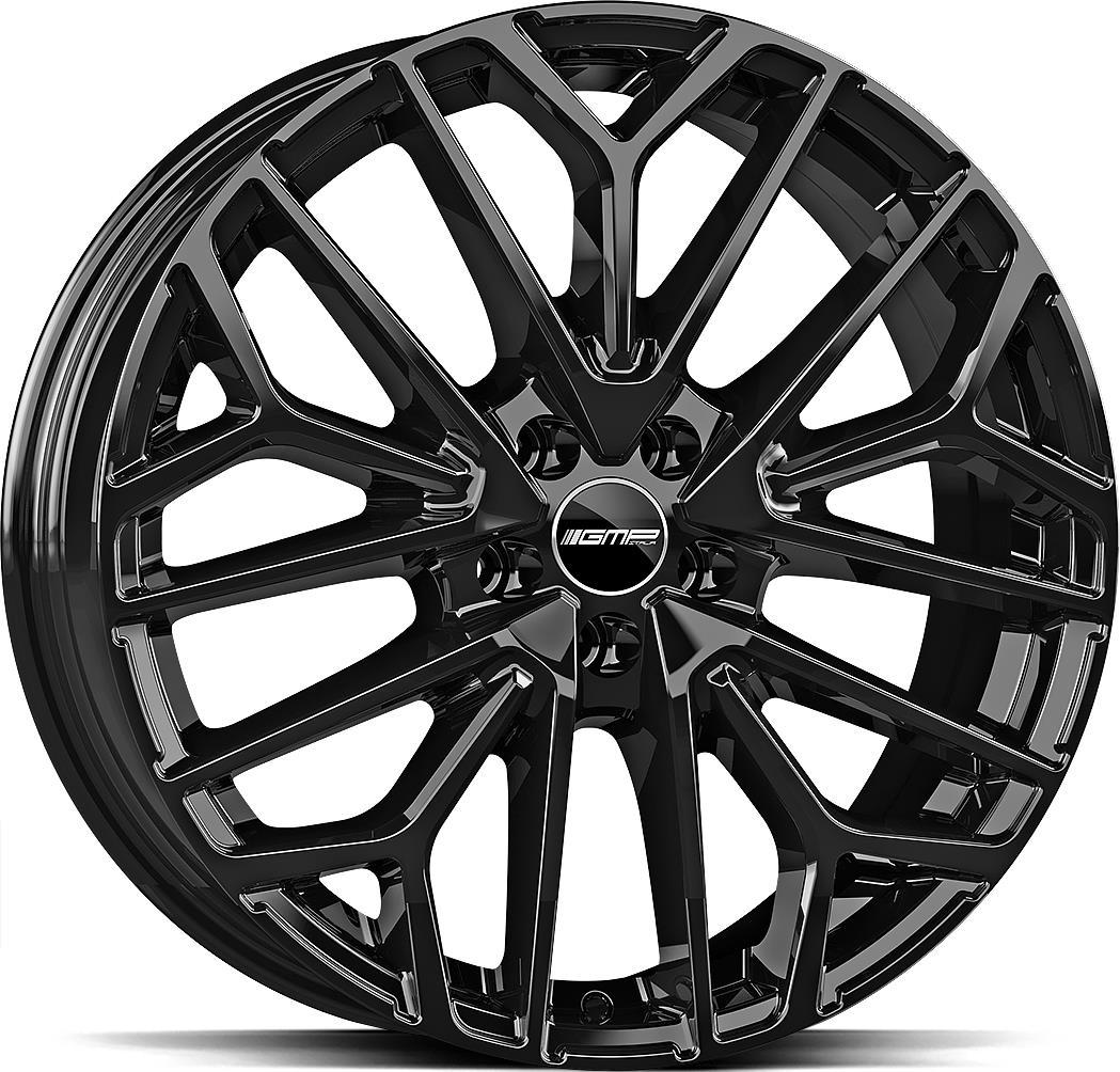 GMP Materia Glossy Black 10x20 5/130 ET39 CB66.5 R14
