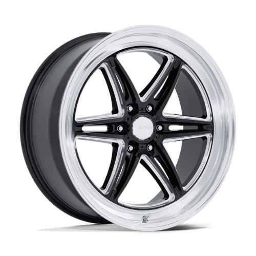AR953 GROOVE 6 DRAG GLOSS BLACK MILLED W/ DIAMOND 10x17 6/135 ET38 CB87.1 60°