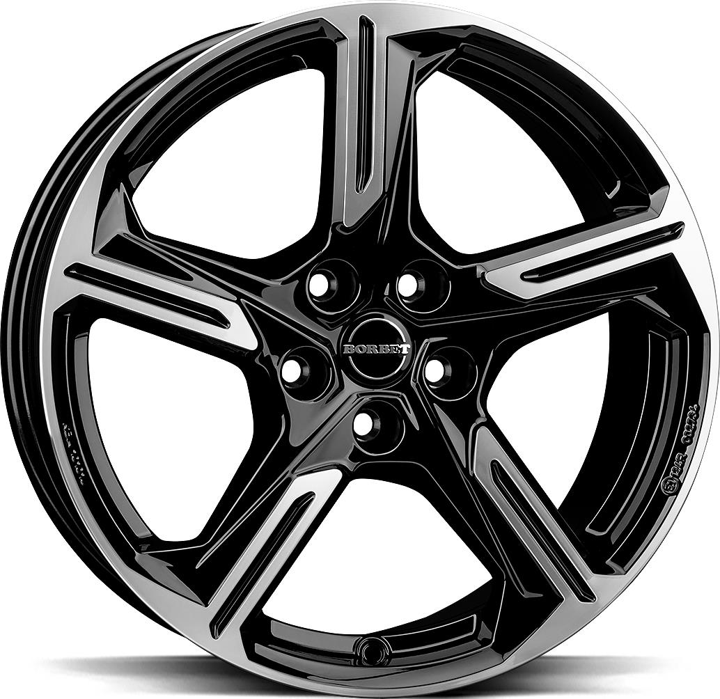 BORBET XE1 Black Pol 7,5x18 5/112 ET23 CB66.6 60°