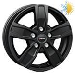 QUANTRO Matt Black 7x17 6/130 ET57 60°