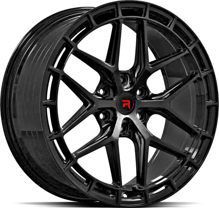 R-SERIES R21 Gloss Black 8x18 6/130 ET50 CB84.1 60°