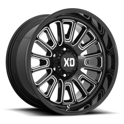 XD864 ROVER GLOSS BLACK MILLED 10x22 6/135 ET-18 CB87.1 60°