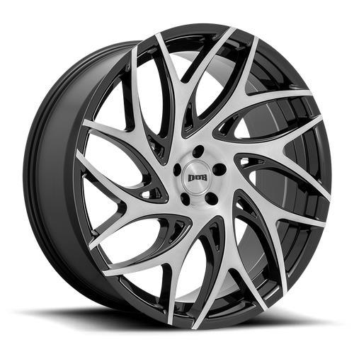 S260 G.O.A.T. BRUSHED FACE W/ GLOSS BLACK DARK TIN 10x26 5/127 ET10 CB78.0 60°