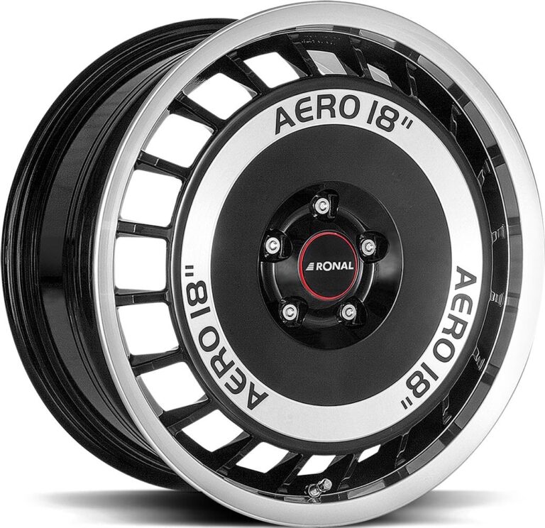 RONAL R50 AERO Black Front Cut 7,5x16 4/100 ET38 CB68.0 60°