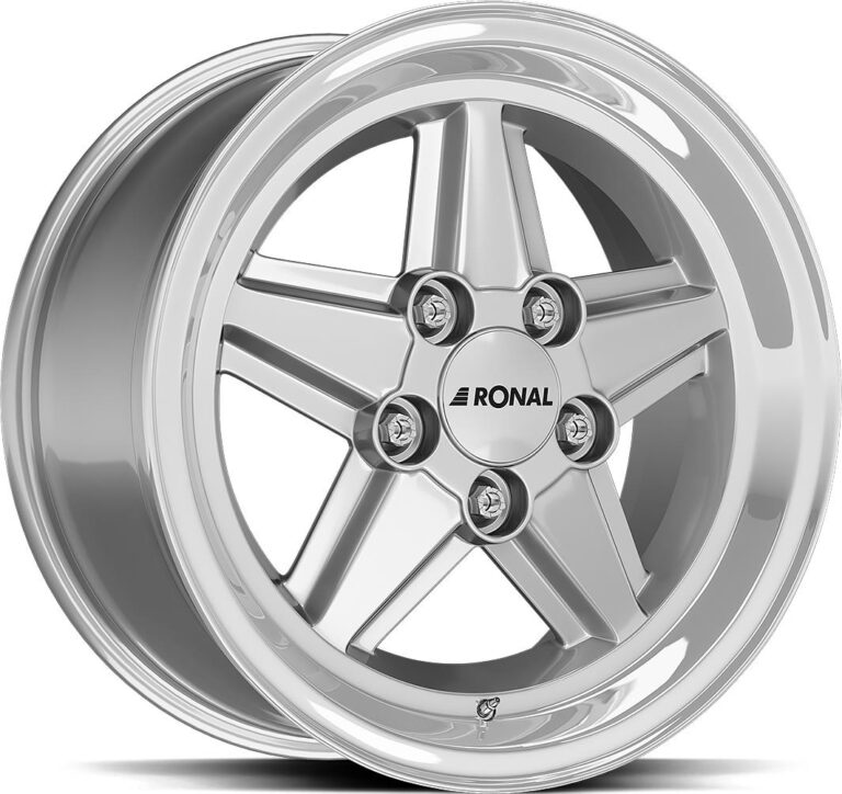 RONAL R9 Silv Rim Lip Cut 7x15 5/112 ET23 CB66.5 R12